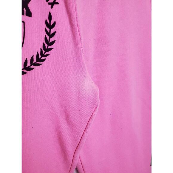 PINK Vicrtorias Secret Vintage Y2K Velvet Spell Out Drawstring Waist Sweatpants - Picture 4 of 7